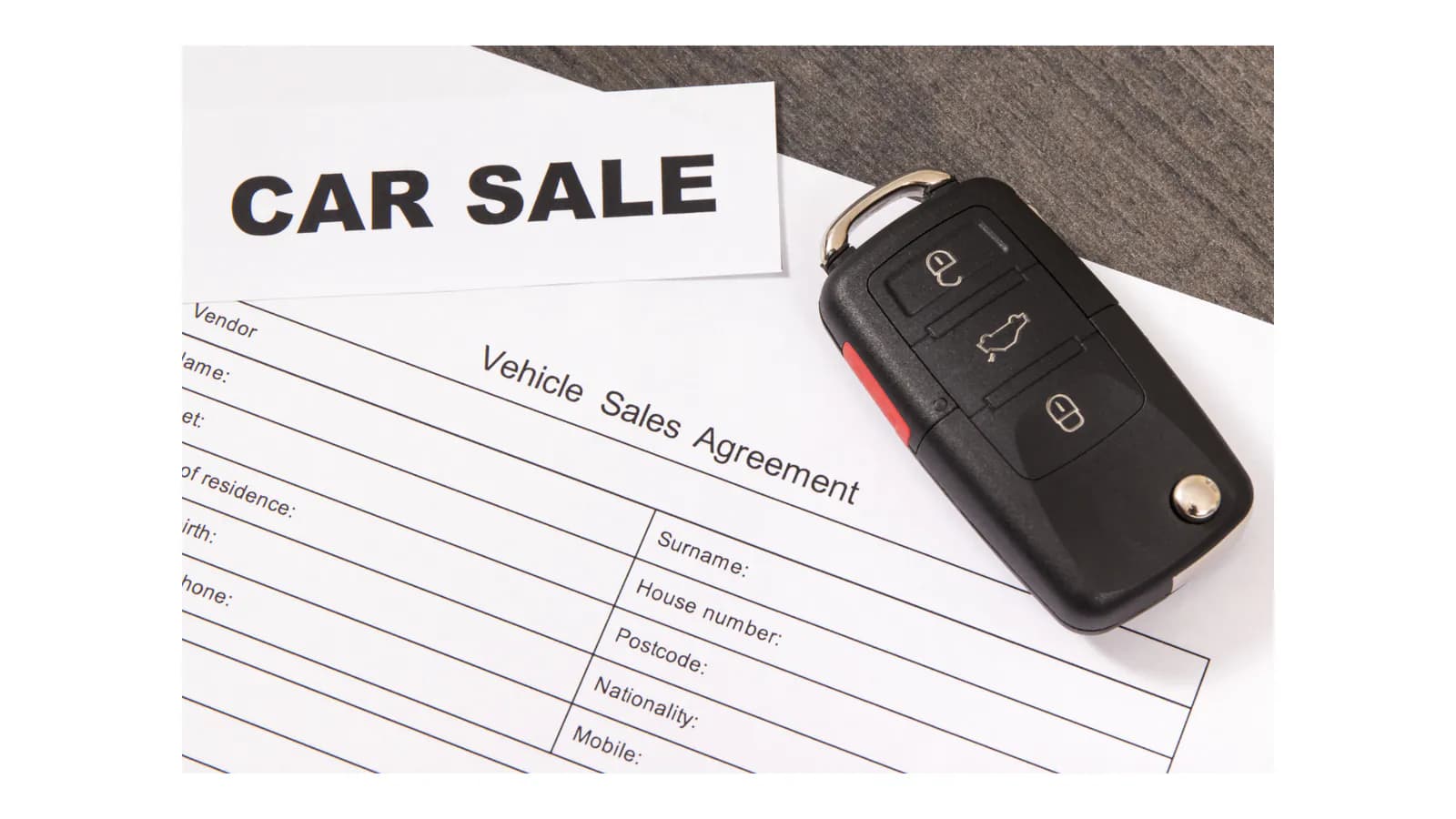 Organized vehicle sale records stored securely after an Oregon junk-car pickup